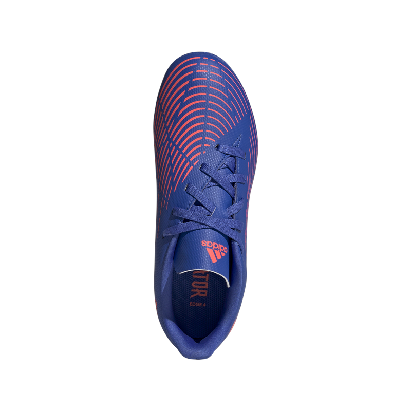 adidas Predator Edge.4 FxG Football Boots - Youth - Hi-Res Blue/Turbo/Hi-Res Blue