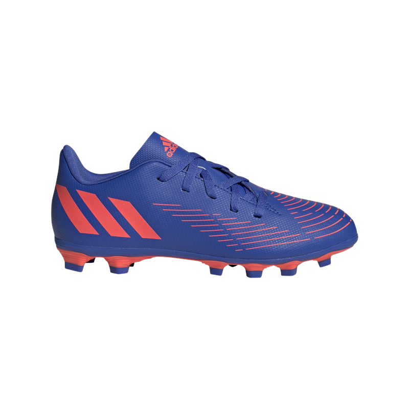 adidas Predator Edge.4 FxG Football Boots - Youth - Hi-Res Blue/Turbo/Hi-Res Blue