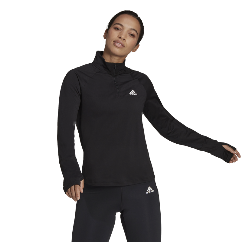 adidas SL 1/4 Training Top - Womens - Black/White