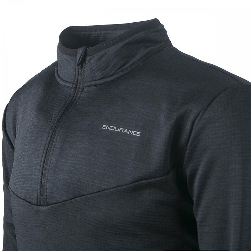 Endurance Ledger Waffle Melange Midlayer - Mens - Black