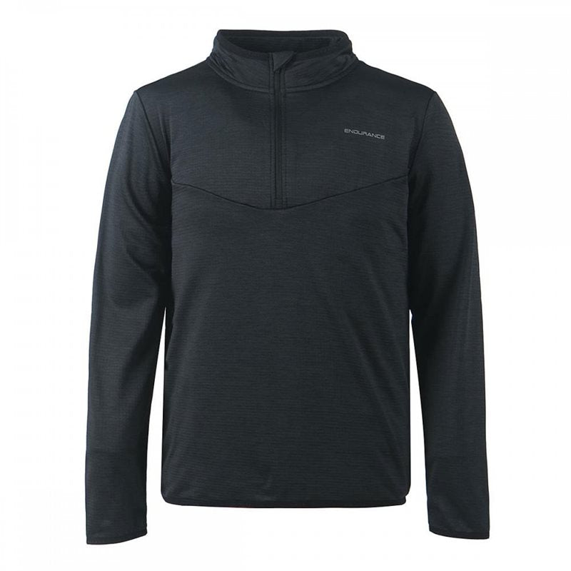 Endurance Ledger Waffle Melange Midlayer - Mens - Black