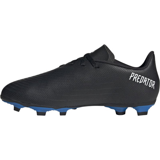 adidas Predator Edge.4 FxG Football Boots - Youth - Black/White/Vivid Red