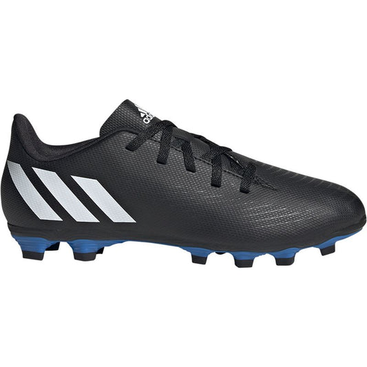 adidas Predator Edge.4 FxG Football Boots - Youth - Black/White/Vivid Red