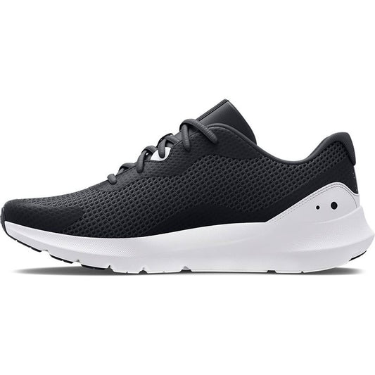 Under Armour Surge 3 Running Shoes - Mens - Black/White/White