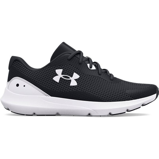 Under Armour Surge 3 Running Shoes - Mens - Black/White/White