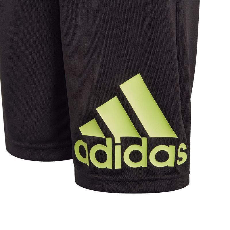 adidas D2M Big Logo Shorts - Boys - Black/Pulse Lime