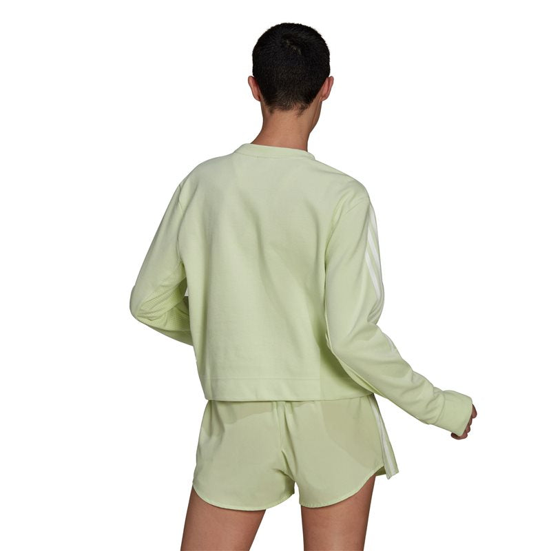 adidas TC Crew Sweat Top - Womens - Almost Lime