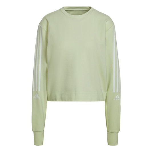adidas TC Crew Sweat Top - Womens - Almost Lime