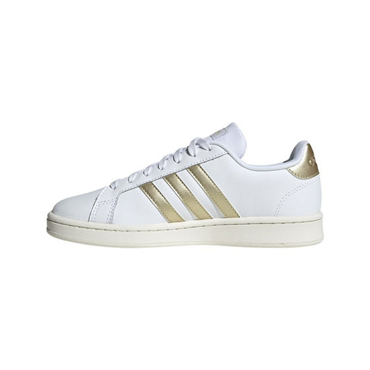 adidas Grand Court Trainers - Womens - White/Gold