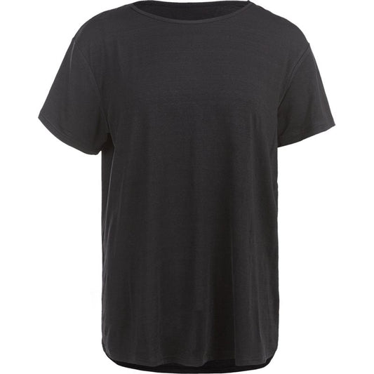 Athlecia Lizzy Slub Short Sleeve Tee - Womens - Black Melange