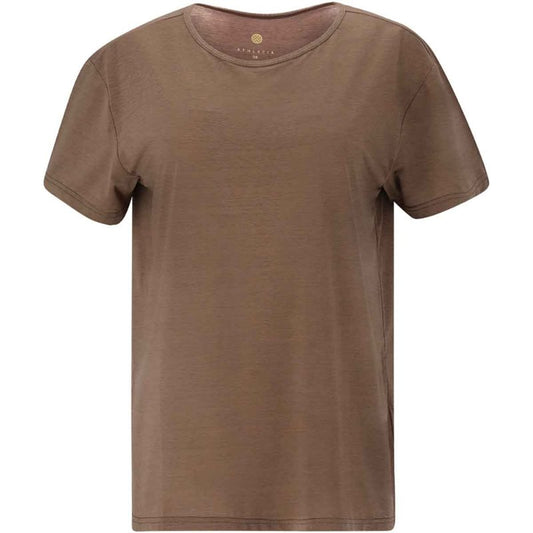 Athlecia Lizzy Slub Short Sleeve Tee - Womens - Deep Taupe