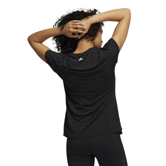 adidas 3 Bar Training Tee - Womens - Black/White