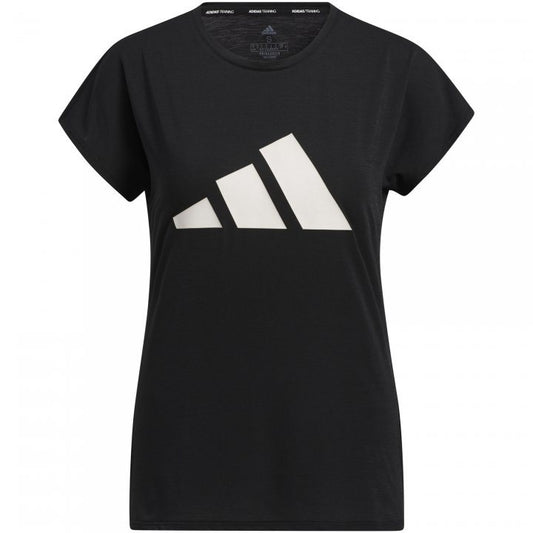 adidas 3 Bar Training Tee - Womens - Black/White