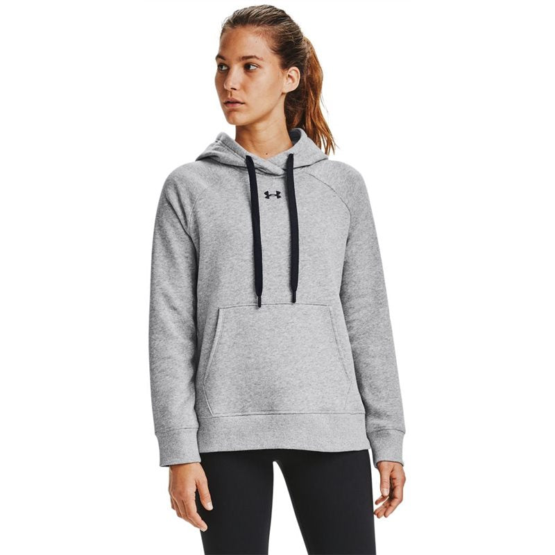 Under Armour Rival Fleece HB Hoodie - Womens - Steel Medium Heather/Black