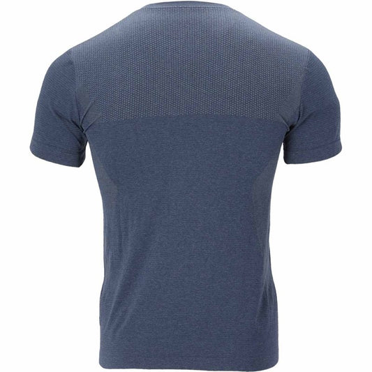 Endurance Jaro Melange Seamless Short Sleeve Tee - Mens - Slate Blue