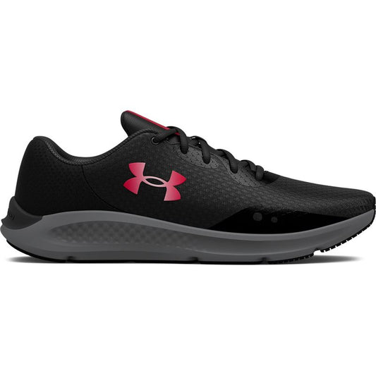Under Armour Charged Pursuit 3 VM Running Shoes - Mens - Black/Pitch Grey/Red