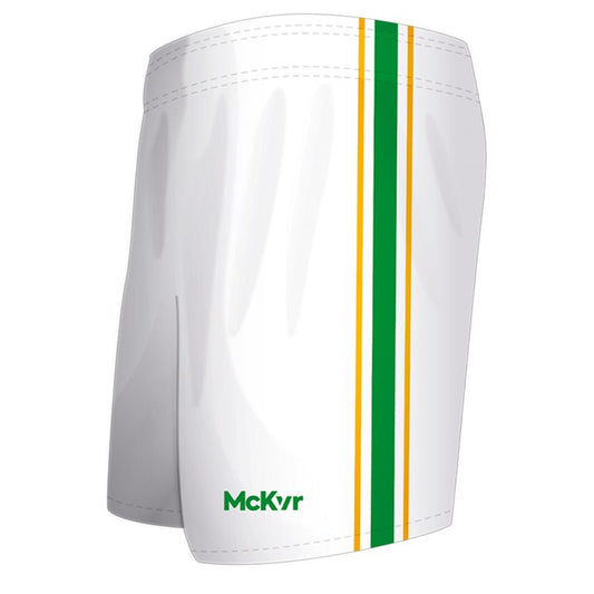 Mc Keever Core 22 GAA Shorts - Youth - White/Green/Gold
