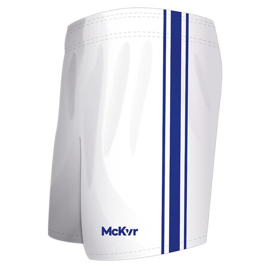 Mc Keever Core 22 GAA Shorts - Youth - White/Royal