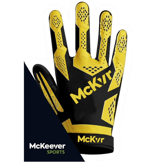 Mc Keever 2.0 Gaelic Gloves - Adult - Black/Yellow