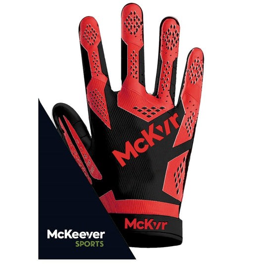 Mc Keever 2.0 Gaelic Gloves - Youth - Black/Red