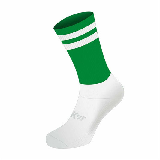 Mc Keever Pro Mid 2 Bar Socks - Adult - Green/White