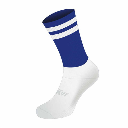 Mc Keever Pro Mid 2 Bar Socks - Adult - Royal/White