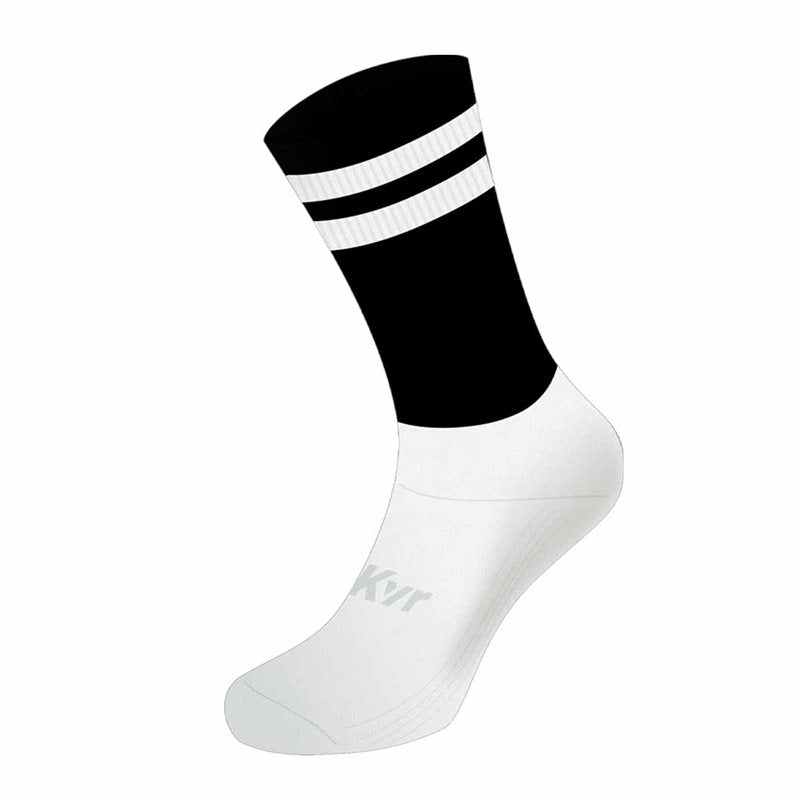 Mc Keever Pro Mid 2 Bar Socks - Youth - Black/White
