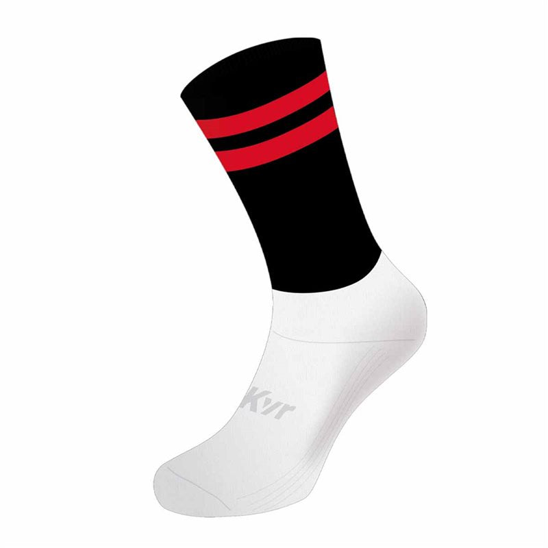 Mc Keever Pro Mid 2 Bar Socks - Youth - Black/Red/White