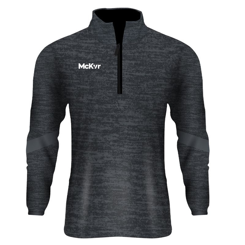 Mc Keever Core 22 1/4 Zip Top - Adult - Charcoal