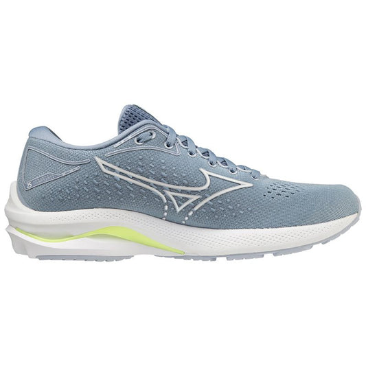 Mizuno Wave Rider 25 Running Shoes - Womens - Heather/White/Neo Lime