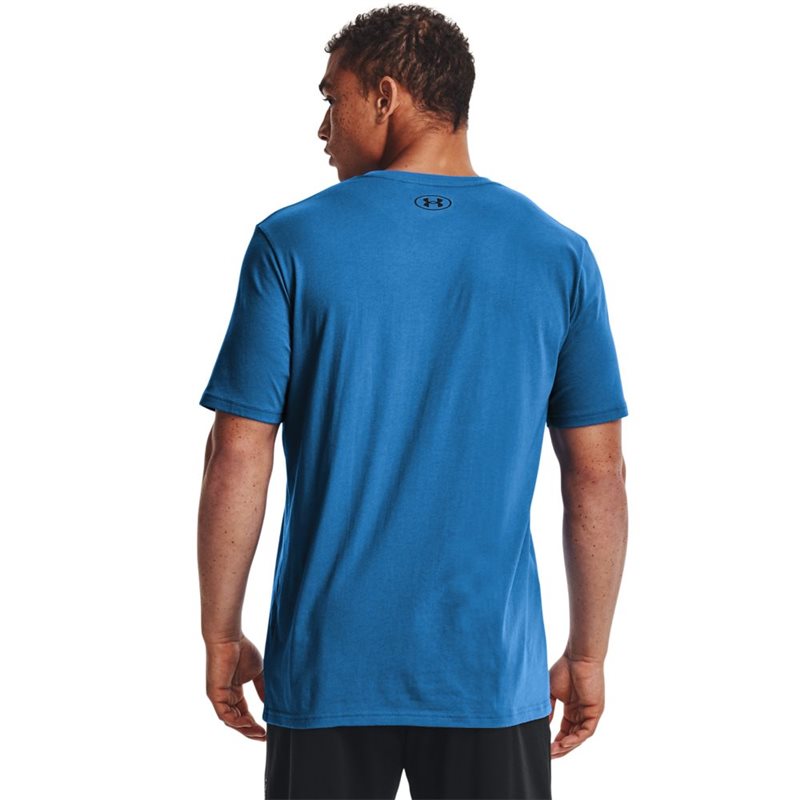 Under Armour Sportstyle Left Chest Short Sleeve Tee - Mens - Victory Blue/Black