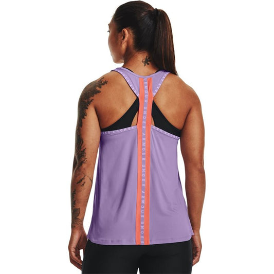 Under Armour Knockout Tank Top - Womens - Octane/Electric Tangerine/White