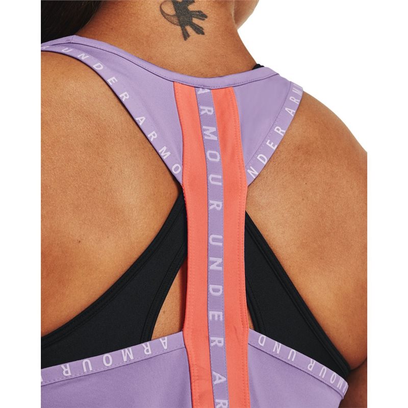 Under Armour Knockout Tank Top - Womens - Octane/Electric Tangerine/White