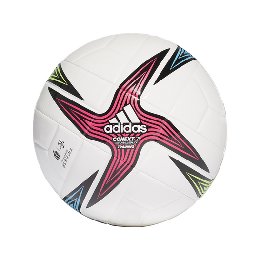 adidas Ekstraklasa Training Football - White/Black/Shock Pink/Signal Green