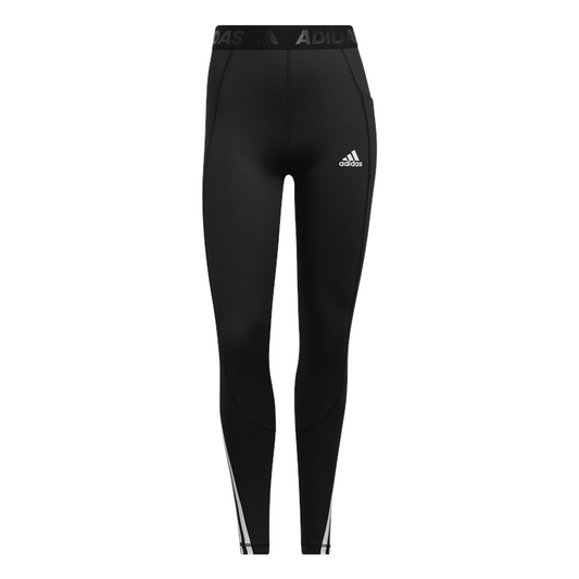 adidas TechFit 3 Stripe Training Tights - Womens - Black