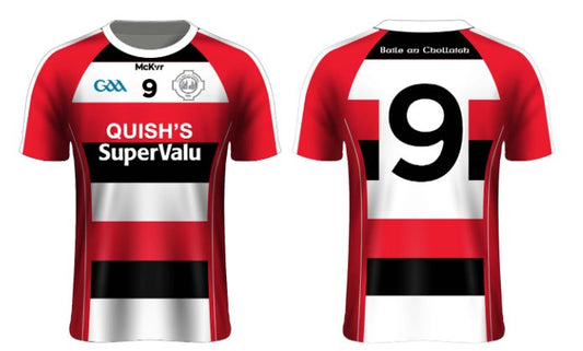 Mc Keever Ballincollig GAA Official Away Jersey - Adult - Red/Black