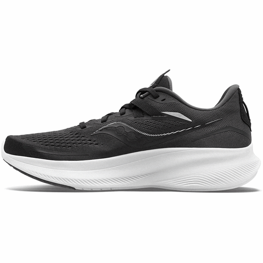 Saucony Ride 15 Running Shoes - Mens - Black/White
