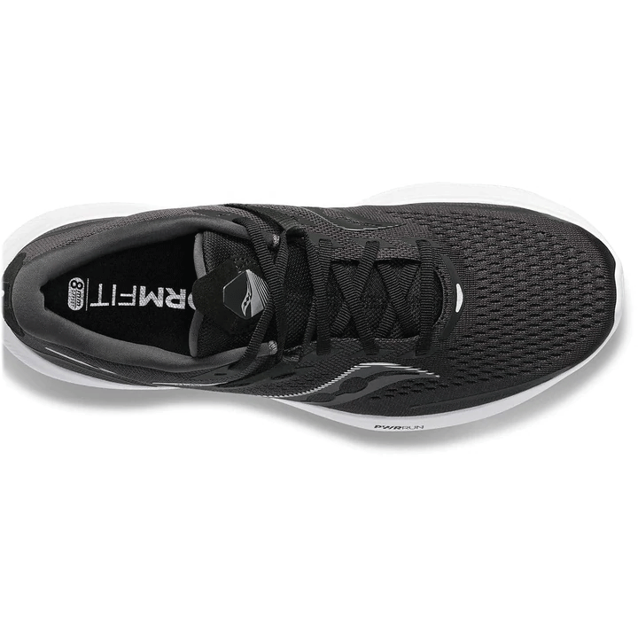 Saucony Ride 15 Running Shoes - Mens - Black/White