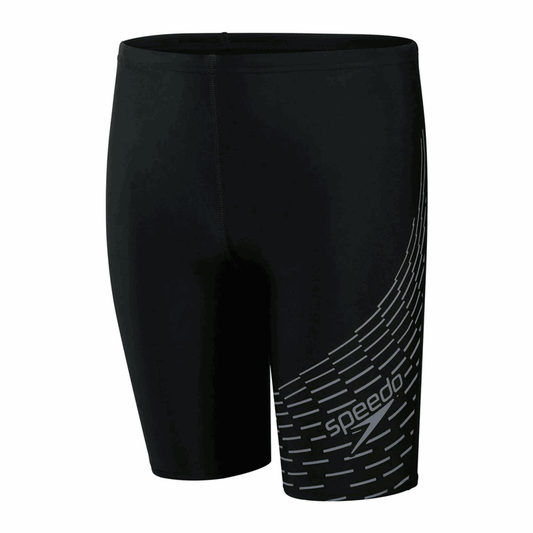 Speedo Medley Logo Jammer Shorts - Boys - Black/Ardesia