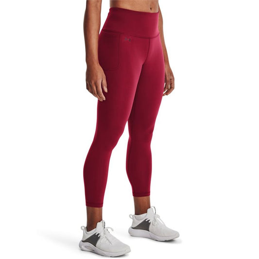 Under Armour Motion Ankle Leggings - Womens - Black Rose/Dark Maroon