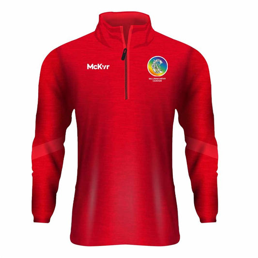 Mc Keever Ballinascarthy Camogie Core 22 1/4 Zip Hoodie - Adult - Red