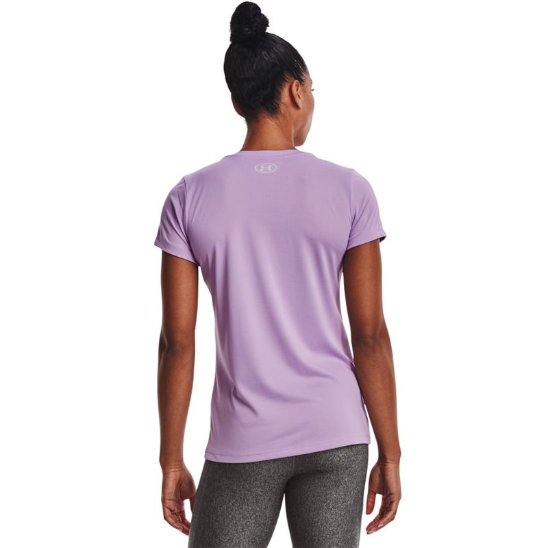 Under Armour Tech Tee - Womens - Octane/Metallic Silver