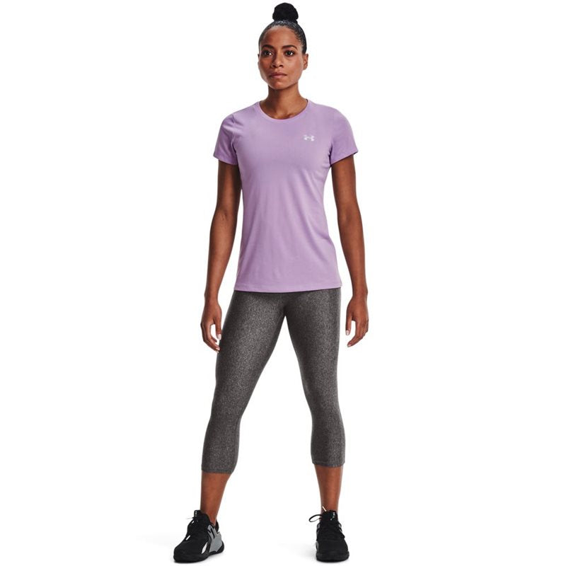Under Armour Tech Tee - Womens - Octane/Metallic Silver