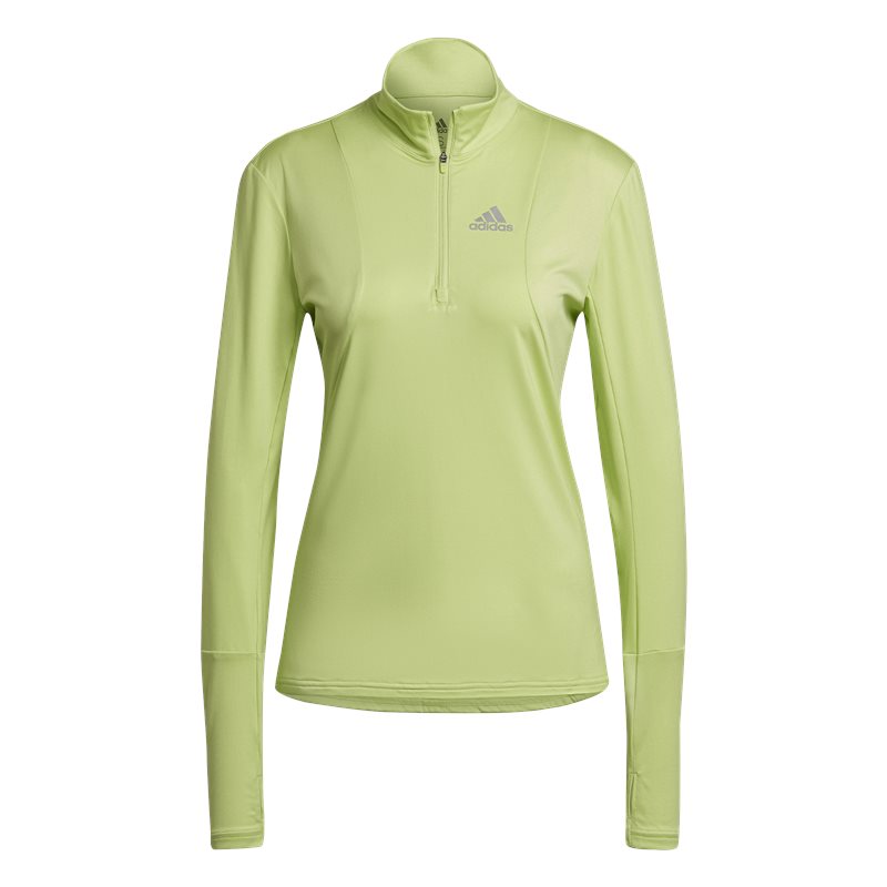 adidas Own The Run 1/2 Zip Top - Womens - Pulse Lime