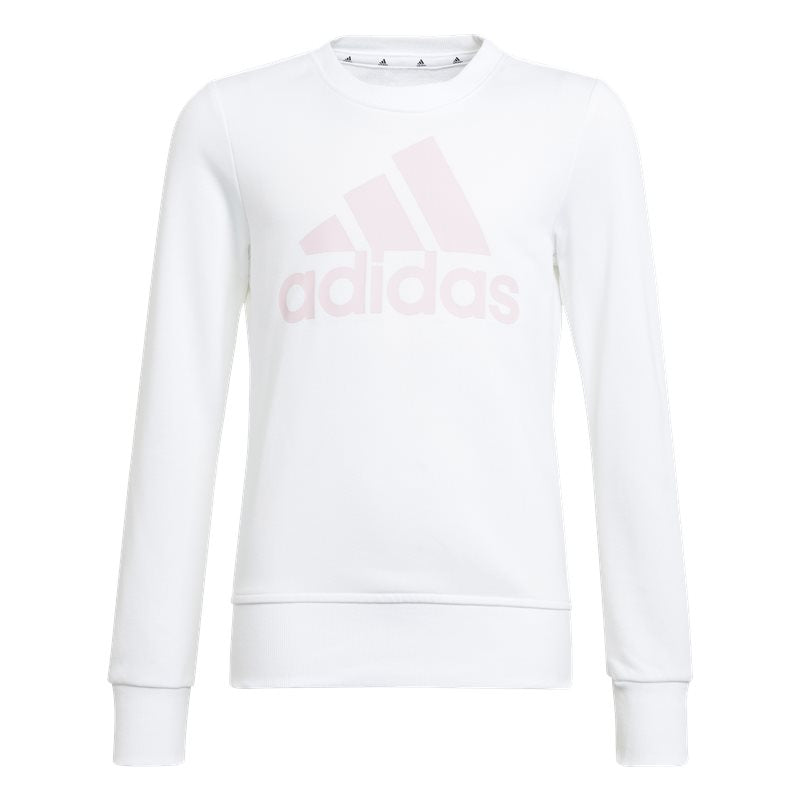 adidas BL Sweat Top - Girls - White/Clear Pink