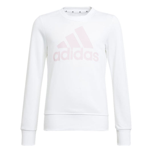 adidas BL Sweat Top - Girls - White/Clear Pink