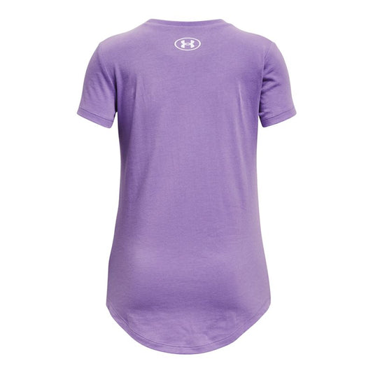 Under Armour Sportstyle Graphic Short Sleeve Tee - Girls - Vivid Lilac/White