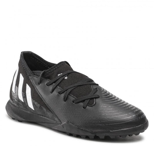 adidas Predator Edge.3 Turf Football Boots - Youth - Black/White/Vivid Red