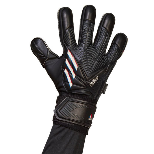 adidas Predator Glove Match Fingersafe Goalkeeper Gloves - Adult - Black/White/Dark Grey