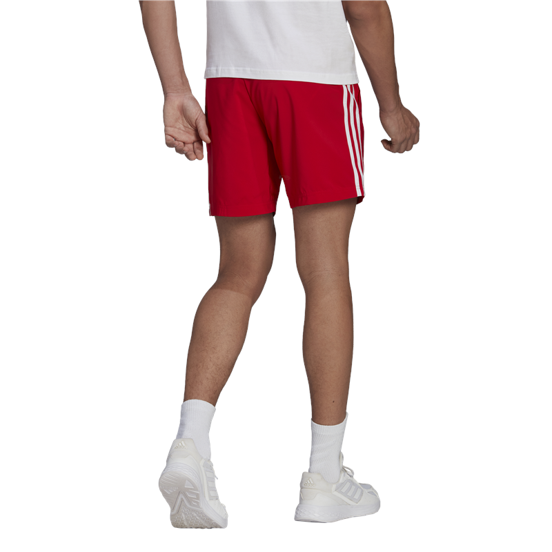 adidas Essentials 3 Stripe Chelsea Shorts - Mens - Scarlet/White